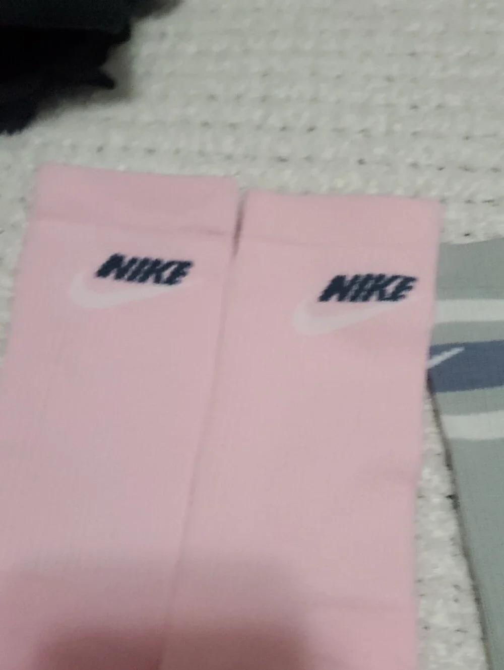 Nike Women's Crew Socks in Pink, Gray, Light Blue - 3-Pack